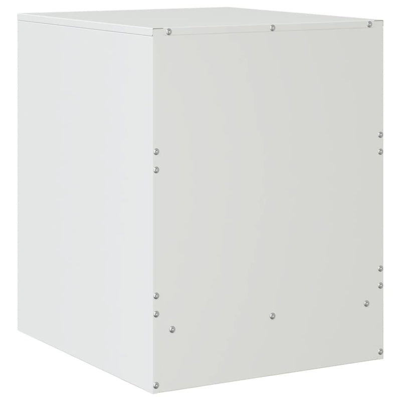 vidaXL 2 db fehér acél éjjeliszekrény 34,5 x 39 x 44 cm