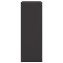 vidaXL fekete acél tálalószekrény 67 x 39 x 107 cm