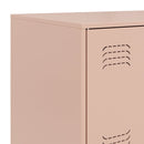 vidaXL rózsaszín acél tálalószekrény 67 x 39 x 107 cm