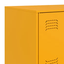 vidaXL mustársárga acél tálalószekrény 67 x 39 x 107 cm