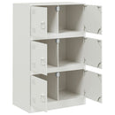 vidaXL fehér acél tálalószekrény 67 x 39 x 107 cm