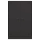 vidaXL fekete acél tálalószekrény 67 x 39 x 107 cm