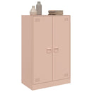 vidaXL rózsaszín acél tálalószekrény 67 x 39 x 107 cm