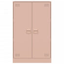 vidaXL rózsaszín acél tálalószekrény 67 x 39 x 107 cm