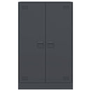 vidaXL antracitszürke acél tálalószekrény 67 x 39 x 107 cm