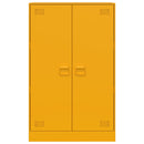 vidaXL mustársárga acél tálalószekrény 67 x 39 x 107 cm