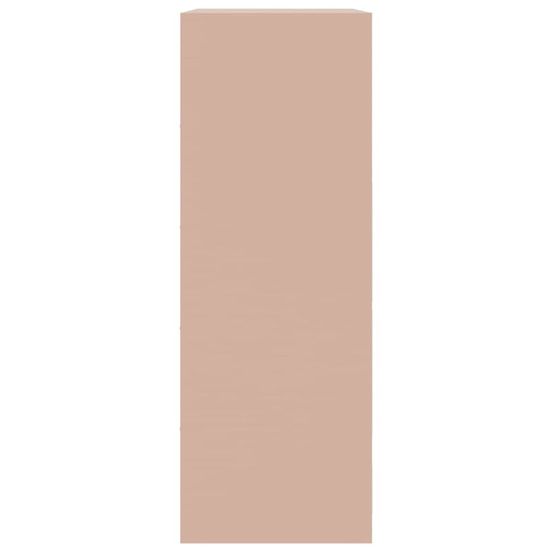 vidaXL rózsaszín acél tálalószekrény 67 x 39 x 107 cm