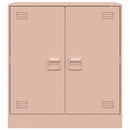 vidaXL rózsaszín acél tálalószekrény 67 x 39 x 73 cm