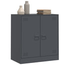 vidaXL antracitszürke acél tálalószekrény 67 x 39 x 73 cm