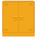 vidaXL mustársárga acél tálalószekrény 67 x 39 x 73 cm