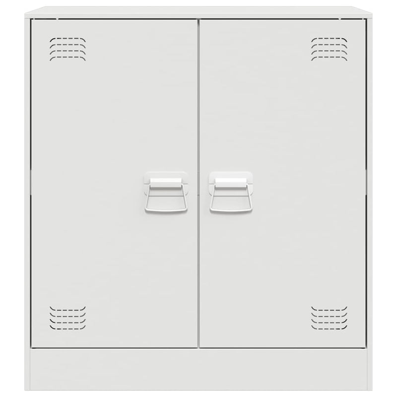 vidaXL fehér acél tálalószekrény 67 x 39 x 73 cm