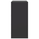 vidaXL fekete acél tálalószekrény 67 x 39 x 83 cm