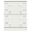 vidaXL fehér acél tálalószekrény 67 x 39 x 83 cm