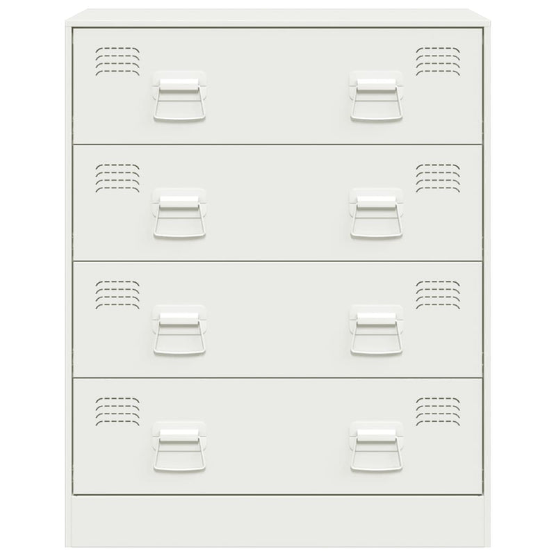 vidaXL fehér acél tálalószekrény 67 x 39 x 83 cm