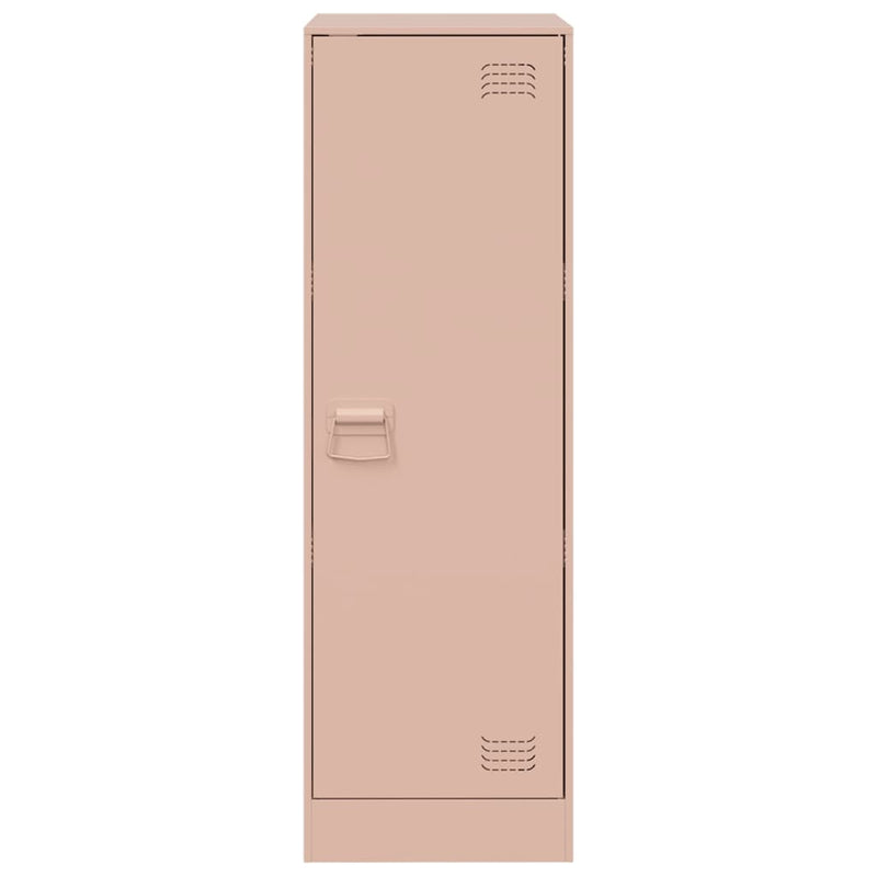 vidaXL rózsaszín acél tálalószekrény 34,5x39x107 cm