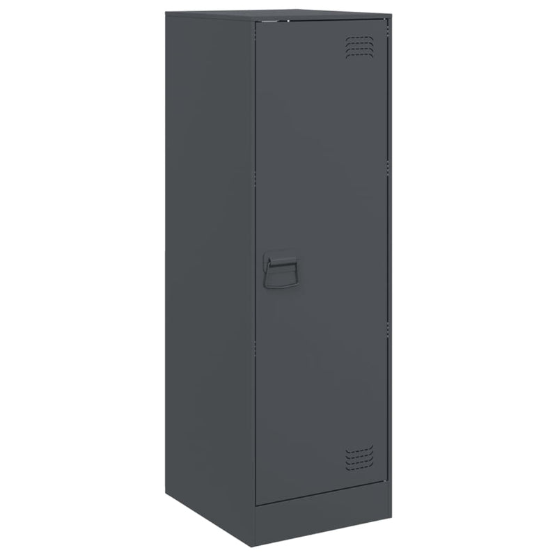 vidaXL antracitszürke acél tálalószekrény 34,5x39x107 cm