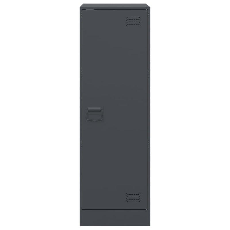 vidaXL antracitszürke acél tálalószekrény 34,5x39x107 cm