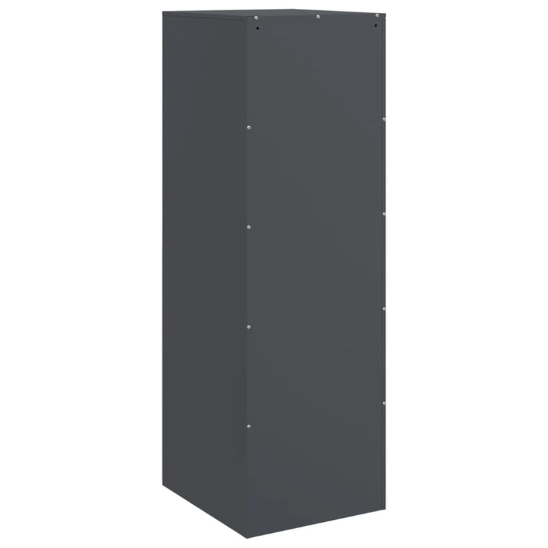vidaXL antracitszürke acél tálalószekrény 34,5x39x107 cm