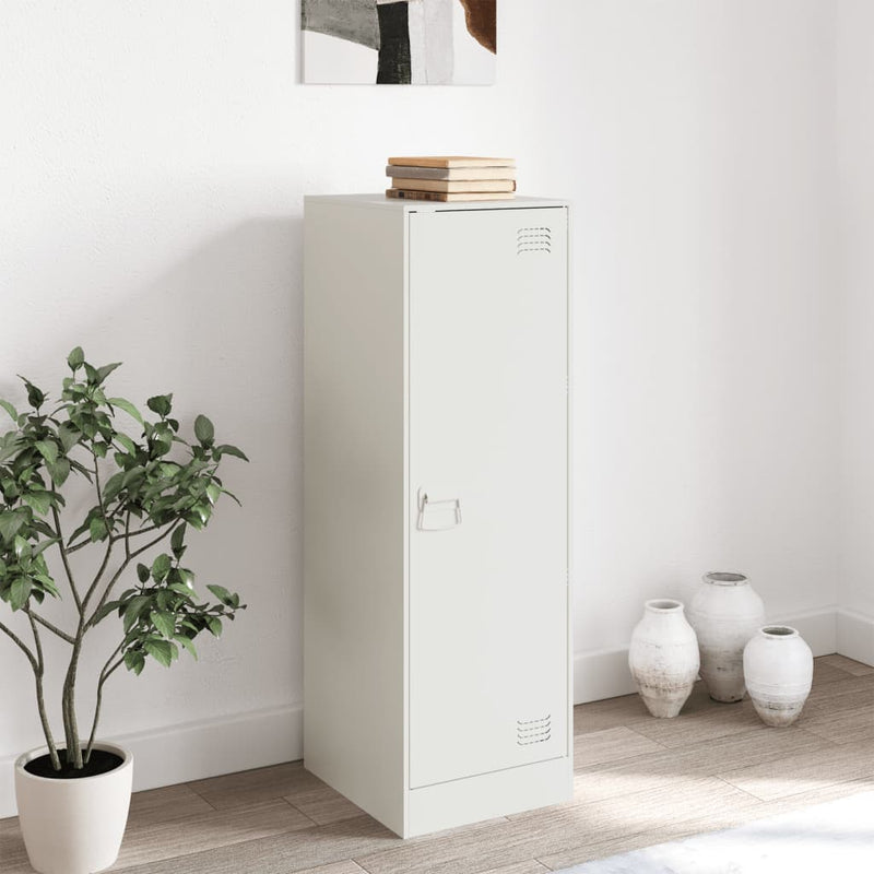 vidaXL fehér acél tálalószekrény 34,5x39x107 cm