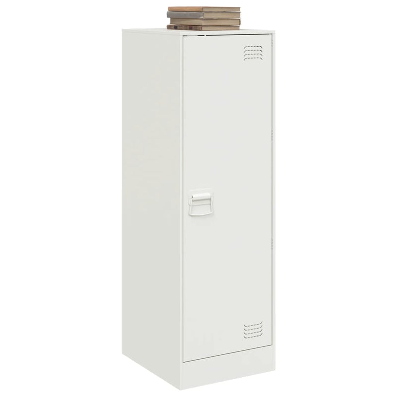 vidaXL fehér acél tálalószekrény 34,5x39x107 cm