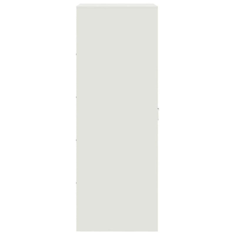 vidaXL fehér acél tálalószekrény 34,5x39x107 cm