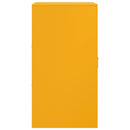 vidaXL mustársárga acél tálalószekrény 34,5x39x73 cm