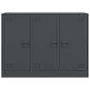 vidaXL antracitszürke acél tálalószekrény 99x39x73 cm