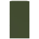 vidaXL olívazöld acél tálalószekrény 99x39x73 cm