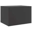 vidaXL fekete acél dohányzóasztal 67 x 50 x 44 cm
