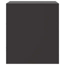 vidaXL fekete acél éjjeliszekrény 34,5 x 39 x 44 cm