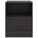 vidaXL 2 db fekete acél éjjeliszekrény 34,5 x 39 x 44 cm