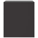 vidaXL 2 db fekete acél éjjeliszekrény 34,5 x 39 x 44 cm