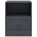 vidaXL antracitszürke acél éjjeliszekrény 34,5 x 39 x 44 cm