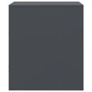 vidaXL antracitszürke acél éjjeliszekrény 34,5 x 39 x 44 cm