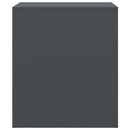 vidaXL 2 db antracitszürke acél éjjeliszekrény 34,5 x 39 x 44 cm