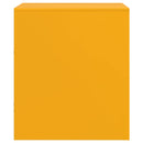 vidaXL 2 db mustársárga acél éjjeliszekrény 34,5 x 39 x 44 cm