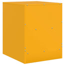 vidaXL 2 db mustársárga acél éjjeliszekrény 34,5 x 39 x 44 cm
