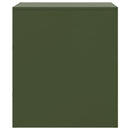 vidaXL 2 db olívazöld acél éjjeliszekrény 34,5 x 39 x 44 cm