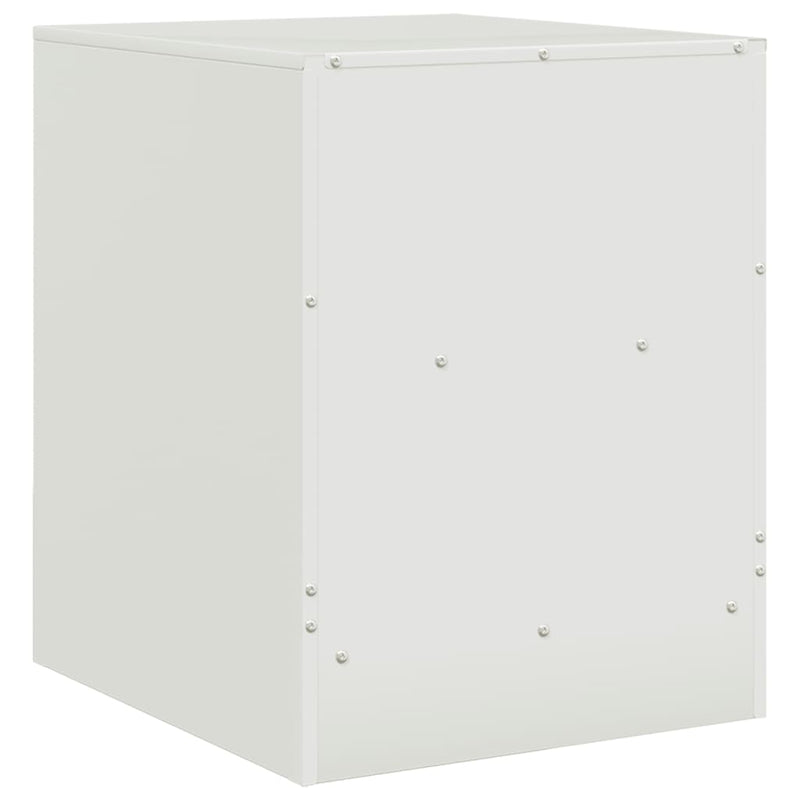 vidaXL 2 db fehér acél éjjeliszekrény 34,5 x 39 x 44 cm