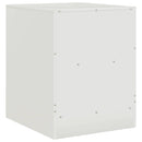 vidaXL 2 db fehér acél éjjeliszekrény 34,5 x 39 x 44 cm