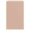 vidaXL rózsaszín acél éjjeliszekrény 34,5x39x62 cm