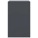 vidaXL 2 db antracitszürke acél éjjeliszekrény 34,5x39x62 cm