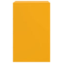 vidaXL 2 db mustársárga acél éjjeliszekrény 34,5 x 39 x 62 cm