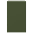 vidaXL olívazöld acél éjjeliszekrény 34,5x39x62 cm