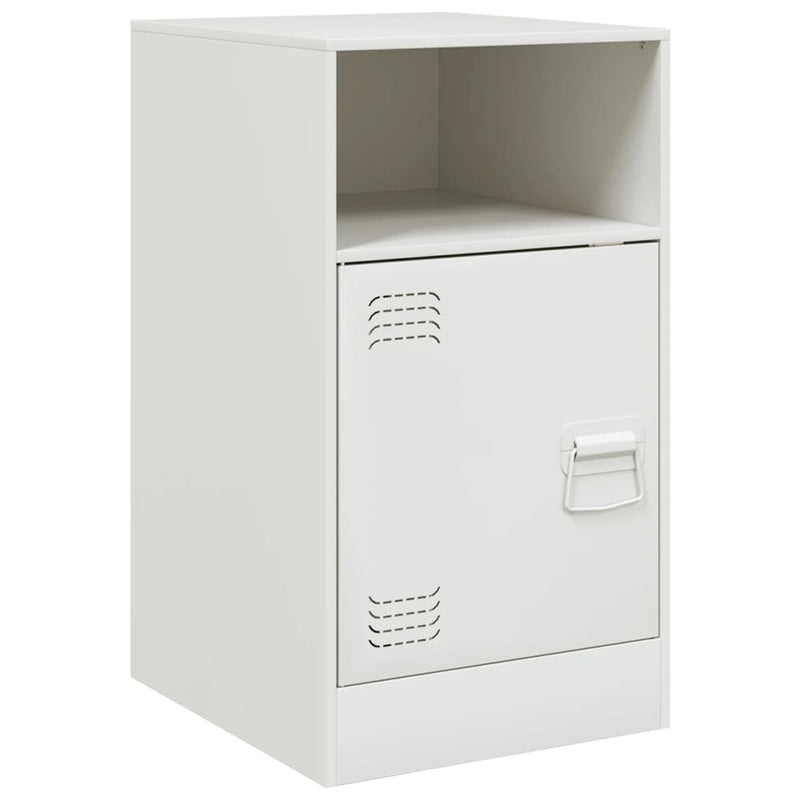 vidaXL 2 db fehér acél éjjeliszekrény 34,5x39x62 cm