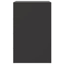 vidaXL fekete acél éjjeliszekrény 34,5x39x62 cm