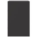 vidaXL 2 db fekete acél éjjeliszekrény 34,5x39x62 cm