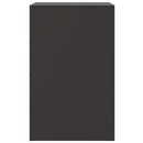 vidaXL 2 db fekete acél éjjeliszekrény 34,5x39x62 cm