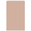 vidaXL 2 db rózsaszín acél éjjeliszekrény 34,5x39x62 cm