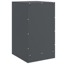 vidaXL 2 db antracitszürke acél éjjeliszekrény 34,5x39x62 cm